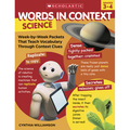 Scholastic Teaching Resources Words In Context: Science, Grades 3-4 828565